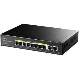 Cudy GS1010PE PoE+ Switch Gestionable Gigabit Ethernet 10 Puertos RJ-45, 8 Puertos PoE+ 120W, Montaje en Rack/Pared