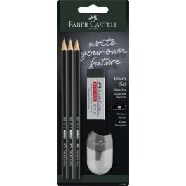 Lapiz De Grafito Faber-Castell 1111 - Hb Set Para Examen 3X Lapices 1X Goma De Borrar 1X Afilalapiz Con Deposito (Set de 10) Precio: 36.68999994. SKU: B1F8CNKC59