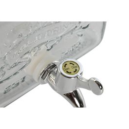 DKD Home Decor Dispensador de Bebidas de Cristal Transparente de 3,5 Litros para Nevera, Reciclable, Medidas 25x16x19 cm DKD Home Decor Dispensador de Bebidas de Cristal Transparente de 3,5 Litros para Nevera, Reciclable, Medidas 25x16x19 cm