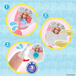 Aquabeads Set de Manicura Barbie con 40 Uñas Decoradas para Niñas a Partir de 4 Años - AQU5054131351376