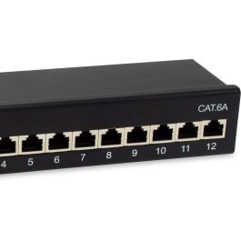 EQUIP 326622 Patch Panel 12 x RJ45 Cat6a FTP Negro