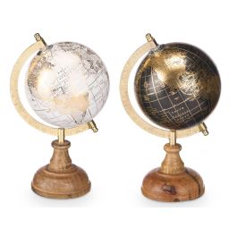 Globo Terraqueo 12,5Cm Surtidos Oro Giftdecor (12 Unidades) Globo Terraqueo 12,5Cm Surtidos Oro Giftdecor (12 Unidades)