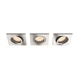 Philips Juego de 3 Aros Empotrables Donegal Cuadrado Cromado GU10 - Sin Bombilla Precio: 34.78999986. SKU: B17GBD4SJ9
