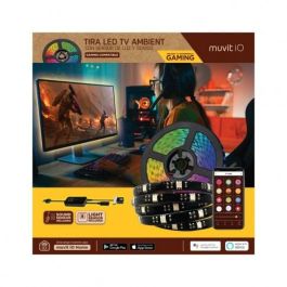 muvit iO Tira LED USB WiFi TV RGB 3m con sensor ambiental y de sonido
