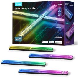 Govee H6063 Luz de Pared Inteligente Wi-Fi/Bluetooth Multicolor LED, Control por App y Asistentes de Voz, Ideal para Sala de Juegos Precio: 120.9516. SKU: B1JDWX3MV6