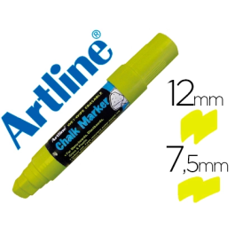 Artline EPW-12 Rotulador Pizarra Rectangular Trazo 2mm para Pizarras y Cristal Color Amarillo Uso Exterior Interior Borrable Precio: 34.59000017. SKU: B1JLSW85A9