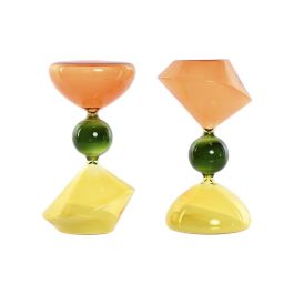 Reloj De Arena Glam DKD Home Decor Naranja Verde 10.3 x 19.5 x 10.3 cm (2 Unidades) Precio: 29.49999965. SKU: B18YTVK6E8