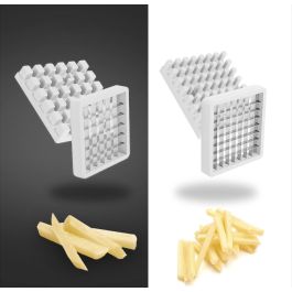 Quttin Cortador de Patatas de Acero con 2 Hojas - 26 x 9 x 12.5 cm (8 Unidades)