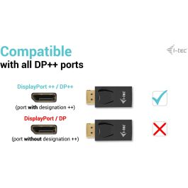 I-Tec Adaptador DisplayPort a HDMI Pasivo 4K/30Hz Negro - Conectar y Usar