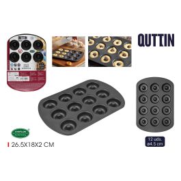 Molde para horno de rosquillas 12 unidades 4.5 cm Quttin (12 Unidades) Precio: 55.89000043. SKU: B15AZR2FBC