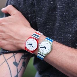 Reloj Hombre Swatch SEA BARCODE Blanco (Ø 34 mm)
