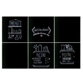 Pack 6 Pizarras 40x40 cm - Inde (6 Unidades) Pack 6 Pizarras 40x40 cm - Inde (6 Unidades)