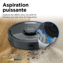 Shark Matrix Plus RV2620WAEU - Robot aspirador y fregador 2 en 1 con vaciado automático y limpieza de esquinas y ángulos
