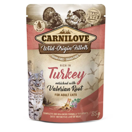 Carnilove Comida Húmeda para Gatos Pouch Pavo, Pack 24 Unidades de 85 gr Precio: 25.4999998. SKU: B1JYXWDQGW
