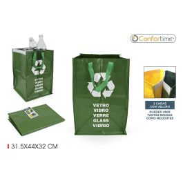 Confortime Bolsa Rafia Reciclaje Vidrio 44 x 32 x 0.5 cm (24 Unidades)