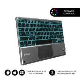 Teclado Compacto Inalámbrico por Bluetooth Subblim Touchpad Smart Blacklit/ Gris Precio: 30.50000052. SKU: B18GCQ88BB