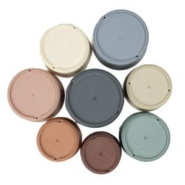 Thermobaby Juguetes de Baño Apilables Colores Vivos y Formas Divertidas para Bebés, Educativos, sin BPA, desde 10 Meses
