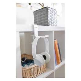 DeLOCK Soporte para Auriculares Ajustable para Mesa, Aluminio Plata, 83x123x30 mm, Cualquier Marca