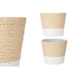 Ibergarden Macetero de Cuerda Blanco Natural 19.5 x 16.5 cm (24 Unidades) Precio: 75.68999999. SKU: S3610239