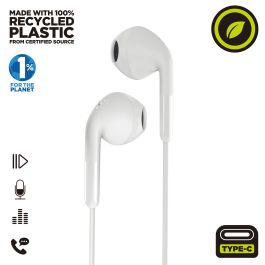 muvit for change auriculares estéreo E58 Tipo C blancos