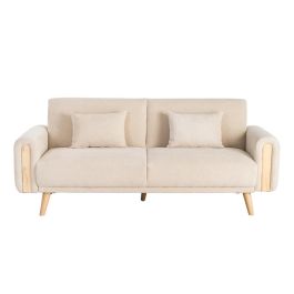 Sofá-Cama Crema Tejido Salón 218 X 82 X 90 cm