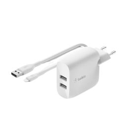Belkin Cargador Duo 24W WCD001VF1MWH 2 Puertos USB Blanco Precio: 30.68999956. SKU: B1F9JAHXN3