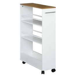 Carrito Verdulero Versa Blanco Madera MDF 20 x 87,4 x 60 cm Precio: 51.49999943. SKU: B19MPCH2MP