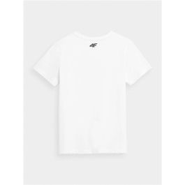 Camiseta de Manga Corta Infantil 4F Blanco S