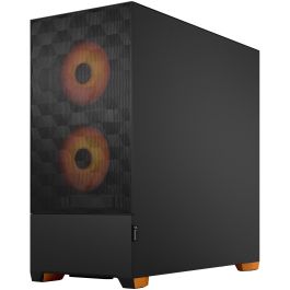 Fractal Design Pop Air RGB Orange Core TG Clear Tint Caja Torre PC con Ventana Cristal Templado y RGB Negro Naranja ATX mATX Mini-ITX