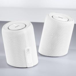 Hama Twin 3.0 Altavoz Portátil Estéreo Inalámbrico Bluetooth 5.0 Blanco 30W Resistente al Agua IP67
