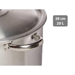 Cacerola de Aluminio Kinvara 38 cm 20 L - Apto para Gas, Horno y Lavavajillas (3 Unidades) Cacerola de Aluminio Kinvara 38 cm 20 L - Apto para Gas, Horno y Lavavajillas (3 Unidades)