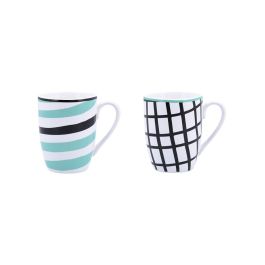Bidasoa Set 2 Tazas Porcelana Zigzag 33 cL Surtidos Precio: 5.89000049. SKU: B19HRCSGVZ