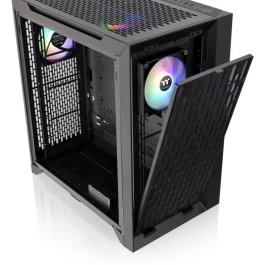 Thermaltake THE1697102612121 Caja de PC CTE C700 TG ARGB Negro, Torre Media, Formato E-ATX, sin Fuente de Alimentación