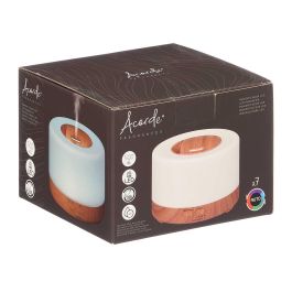 Acorde Humidificador Base Acabado Madera con LED 500ml 16 x 11.5 x 16 cm (Set de 6)