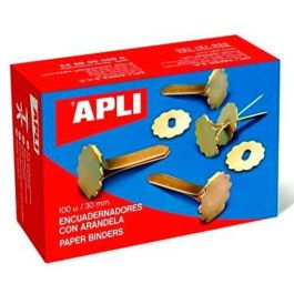 Apli Encuadernadores Metálicos Con Arandela Dorados 30 mm - 100Ud- Precio: 3.88999996. SKU: BIX12286