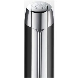 Pelikan PURA P40 Pluma Estilográfica Anthrazit de Aluminio y Acero Satinado con Sistema de Carga por Cartucho, en Caja de Regalo