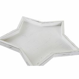 Centro Mesa Shabby DKD Home Decor Blanco 54 x 3 x 57 cm Set de 3