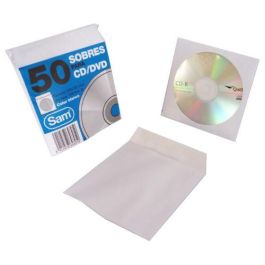 Paquete 50 Sobres para Cd / Dvds. Blanco 90 Grs. Ventana Plastic0 108 Diametro 125X125 Engomado Autoadhesivo Sam 664897 Precio: 9.5000004. SKU: B1BMGLS36P