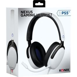 Konix AAAYA57303 Auriculares Gaming Circumaurales Nexus PS5 con Altavoces de 40mm y Micrófono Integrado, Cable 1.5m