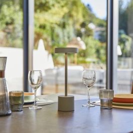 Lumisky LUM3666162006686 Lámpara de Mesa Inalámbrica Roby Grey H30 cm Aluminium Touch Gris Claro LED Lumisky LUM3666162006686 Lámpara de Mesa Inalámbrica Roby Grey H30 cm Aluminium Touch Gris Claro LED