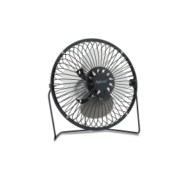 Avant Ventilador de Sobremesa 3W, Diámetro 150 mm, Alimentación USB, Cable 1m, Color Negro, 20x10.5x21 cm