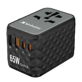 Verbatim Uta-05 Adaptador Universal De Viaje Con 2 Puerto Usb-C - 2 Puerto Usb-A Verbatim Uta-05 Adaptador Universal De Viaje Con 2 Puerto Usb-C - 2 Puerto Usb-A