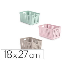 Plasticforte Cesta de Ordenación Rectangular Atlas Nº 2 de Plástico 100% Reciclable Colores Surtidos 18x27x14.2 cm Precio: 32.49999984. SKU: B1AH5NLDYF