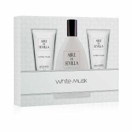 Aire Sevilla White Musk Set para Mujer - Eau de Toilette 150ml, Crema y Gel. Fragancia Floral Fresca con Jazmín y Almizcle Precio: 11.49999972. SKU: S05103472
