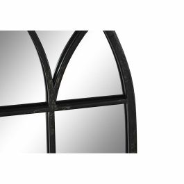 Espejo de pared DKD Home Decor Negro Ventana 36 x 2 x 65 cm (65 Piezas)