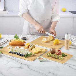 Quttin Tabla para Cortar y Servir de Bambú 38 x 30 cm (12 Unidades)