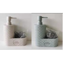 DKD Home Decor Escobillero de Baño Scandi Estilo Nórdico en Resina y PP Beige/Verde Surtido - Pack de 4 Unidades 10x10x38 cm