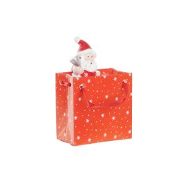 Figura Navidad Tradicional DKD Home Decor Rojo Blanco 2.5 x 4 x 3.5 cm (4 Unidades)