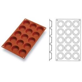 MATFER OVIFLEX Molde de Tartaletas de Silicona para Pastelería, 5 cm de Diámetro x 1.5 cm de Alto, 15 Unidades, Apto para Horno y Congelador Precio: 36.3968. SKU: B1H5HD2JNM