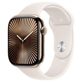 Apple Watch Series 10 GPS + Cellular 46mm Oro Titanio con Correa Deportiva Starlight S/M Precio: 939.58999981. SKU: B1DBET3X7M